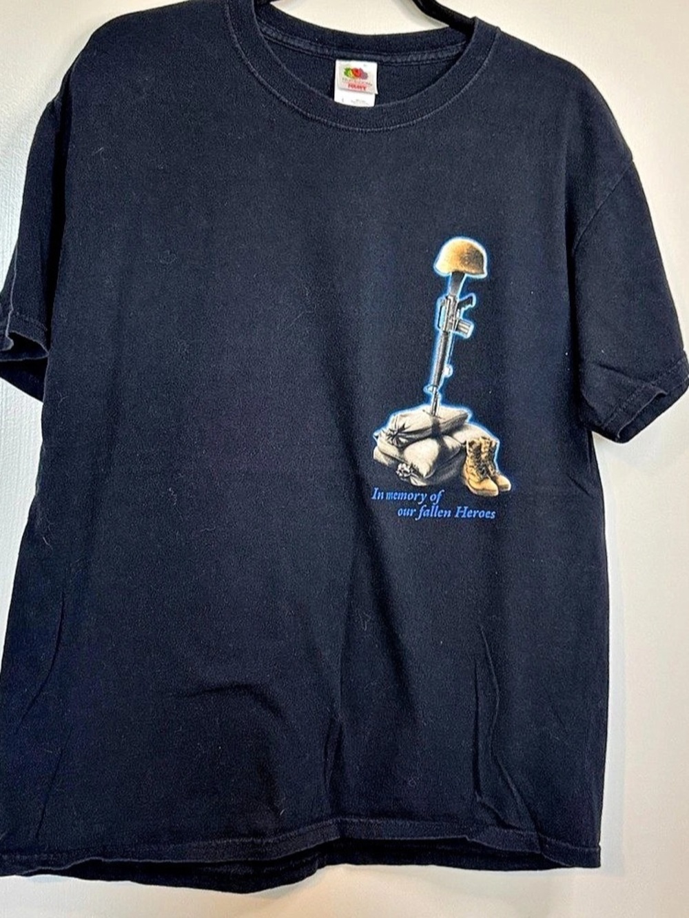 Graphic Memorial T-Shirt Black Large